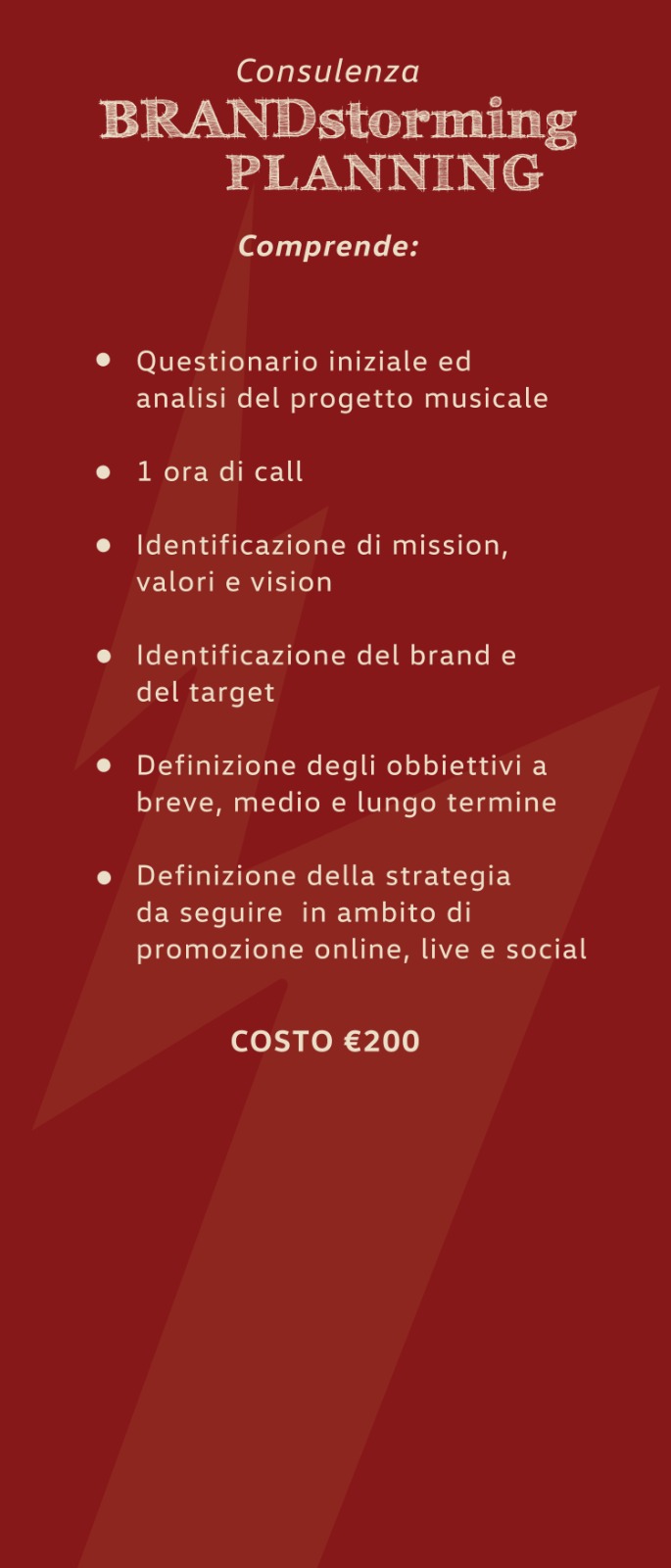 consulenza musicale brandstorming